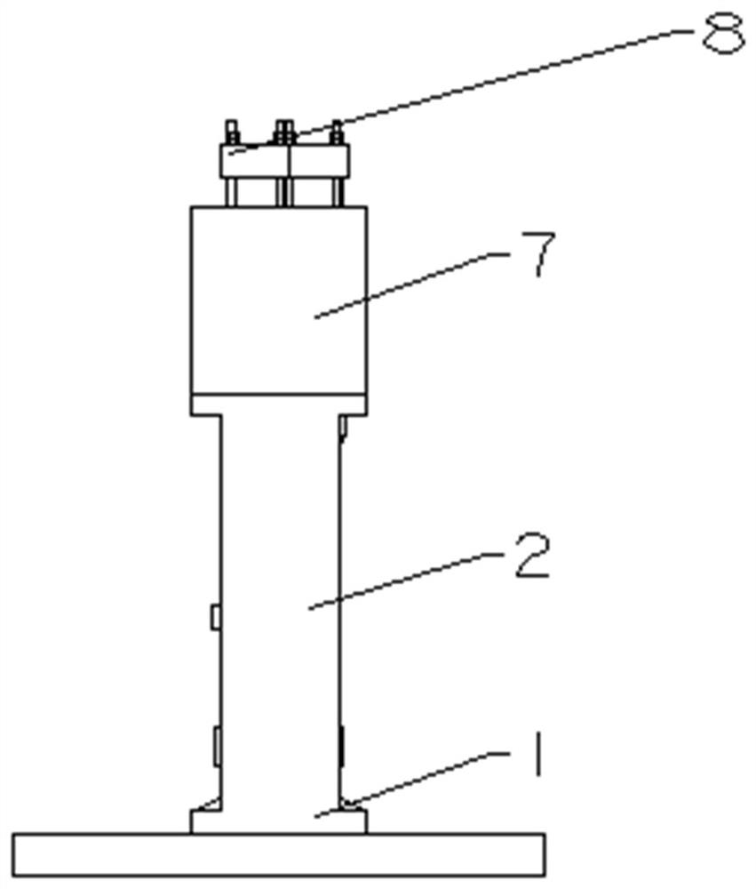 Clamping device suitable for machining cast valve body