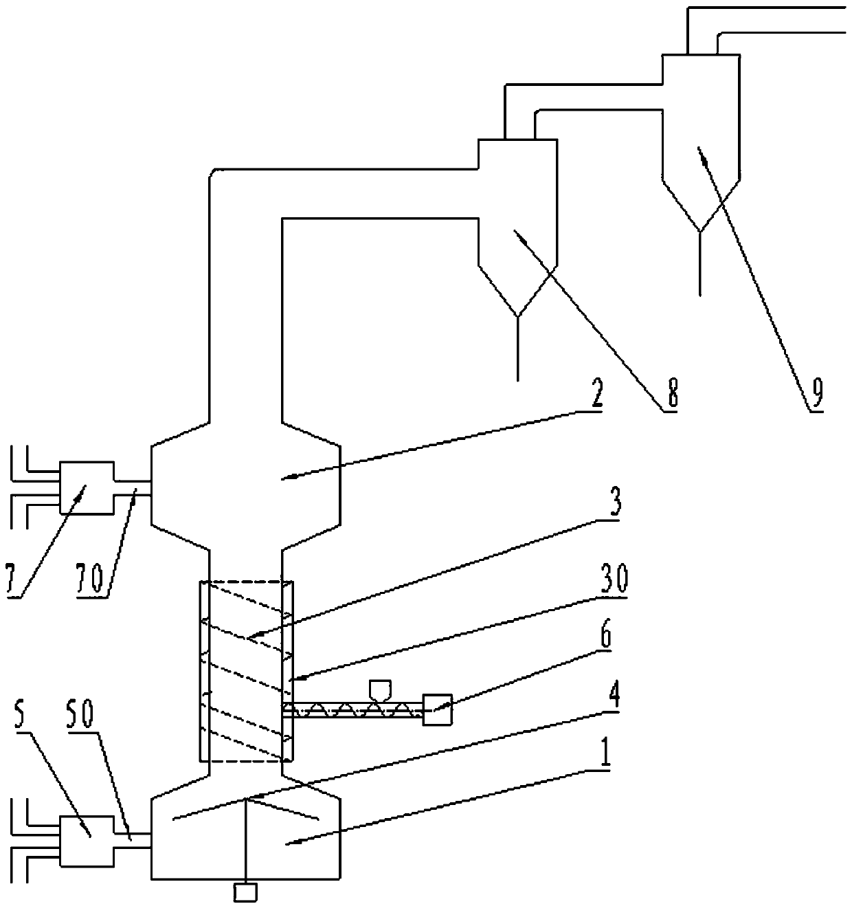 Industrial slag salt secondary calcination purification device and its use method