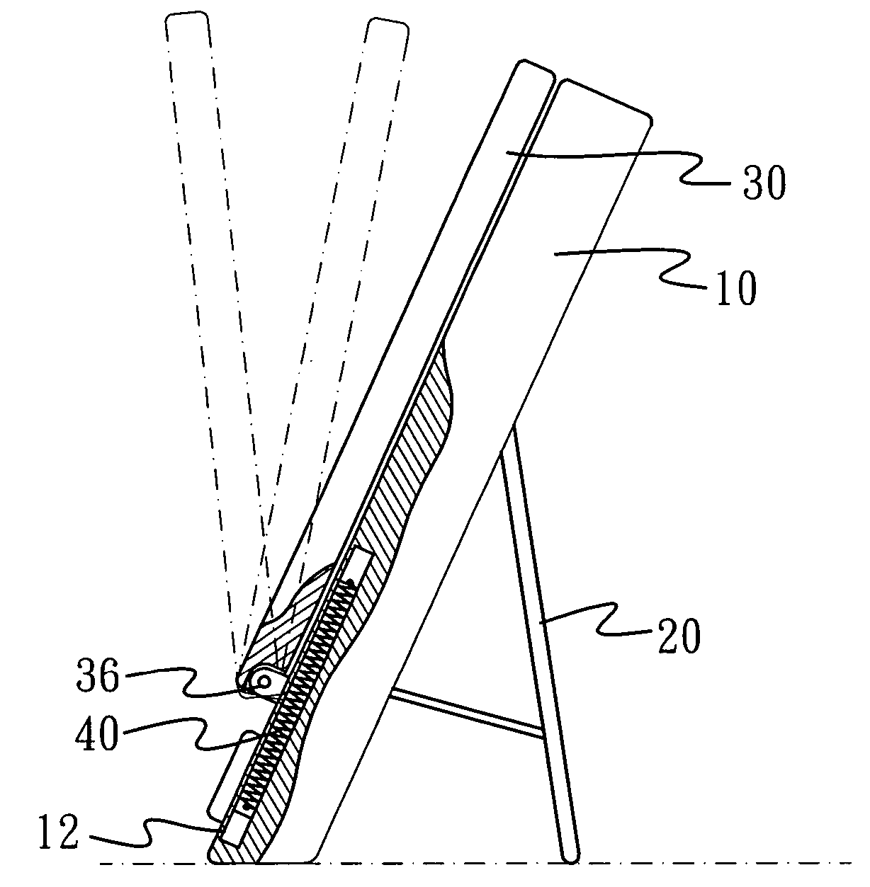 Display moveable in two dimensions