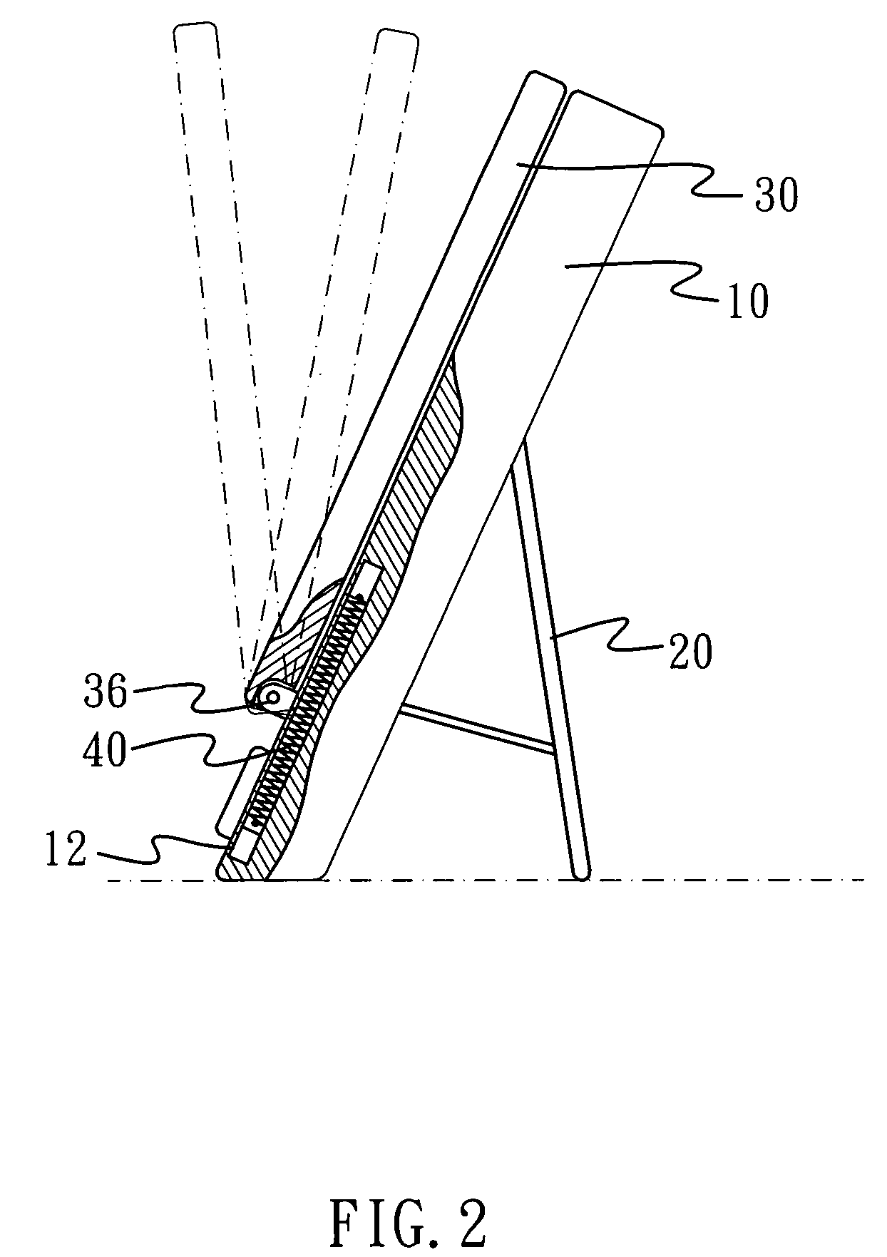 Display moveable in two dimensions