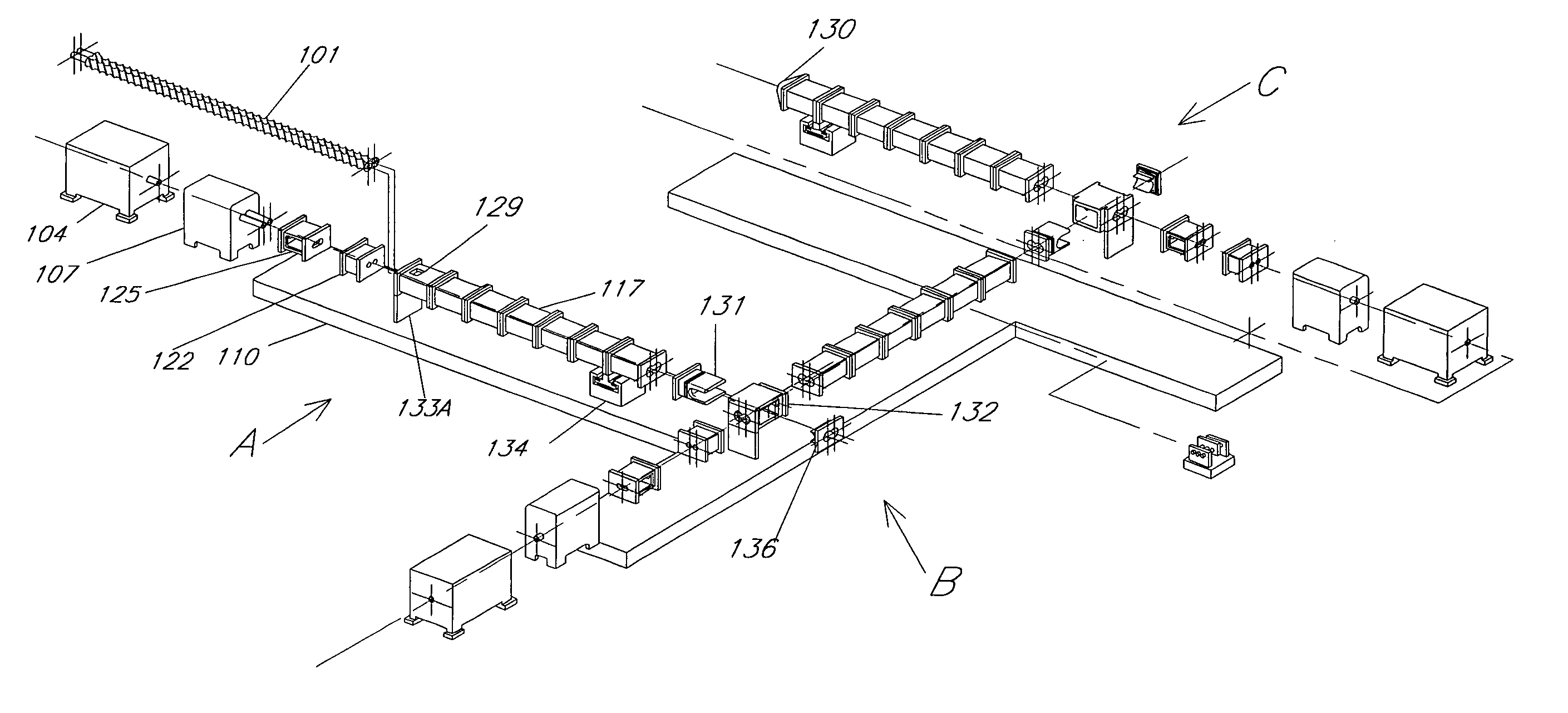 Multiple extruder assembly and process for continuous reactive extrusion