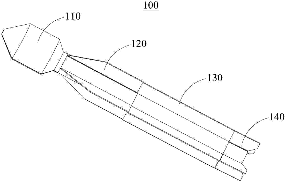 Fire-fighting rocket projectile and fire-fighting system