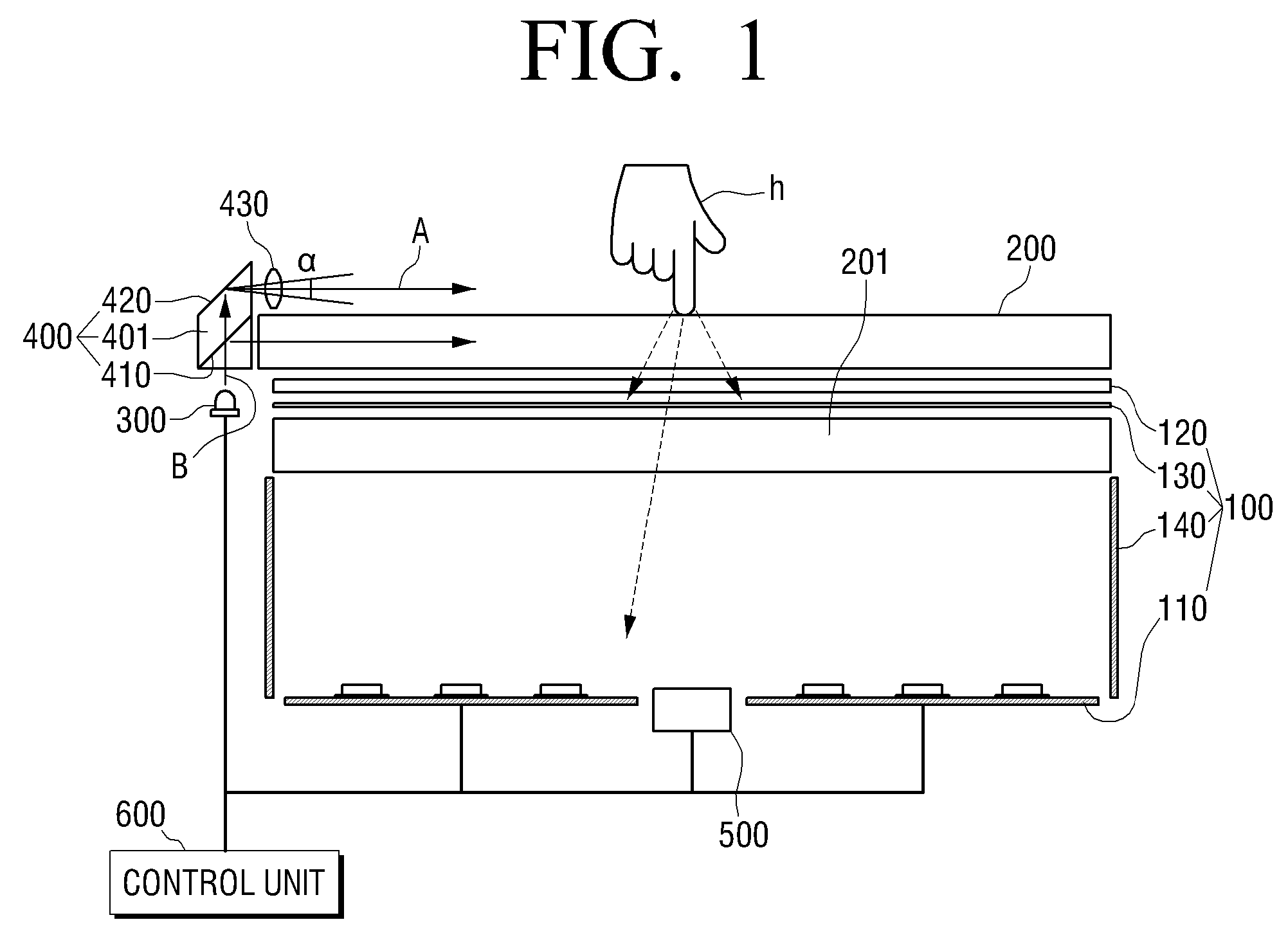 Multi-touch detecting appratus and method for LCD display apparatus