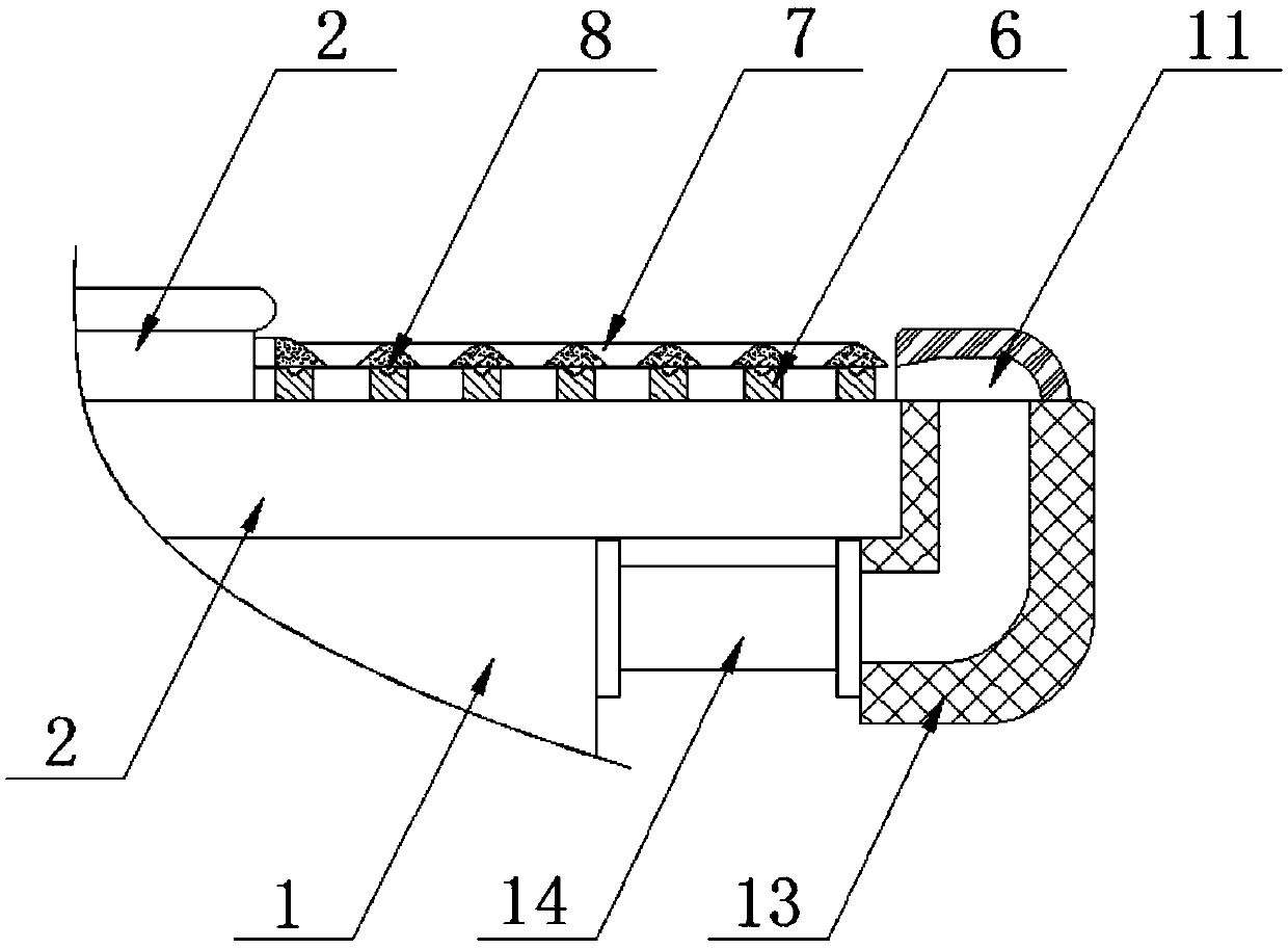 Brake pad machining grinding machine capable of removing chippings conveniently