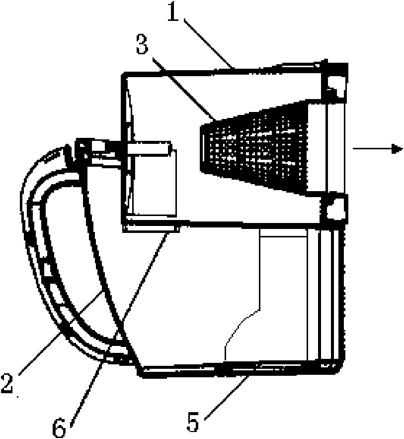 Dust collector dust-collecting device with water spray device