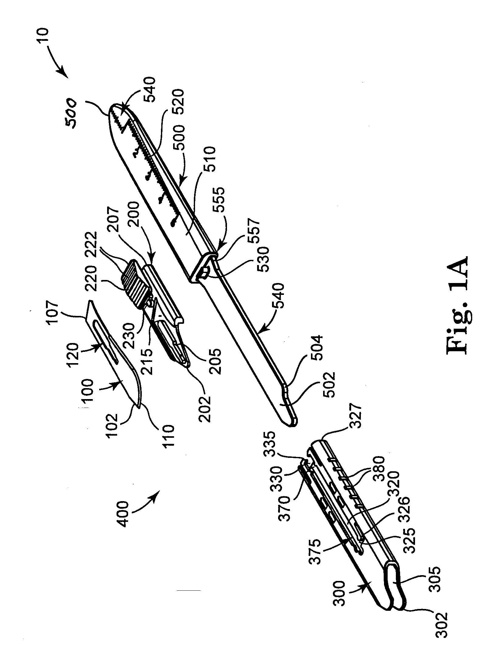 Safety Scalpel With Replaceable Blade Cartridge And Safety Brake