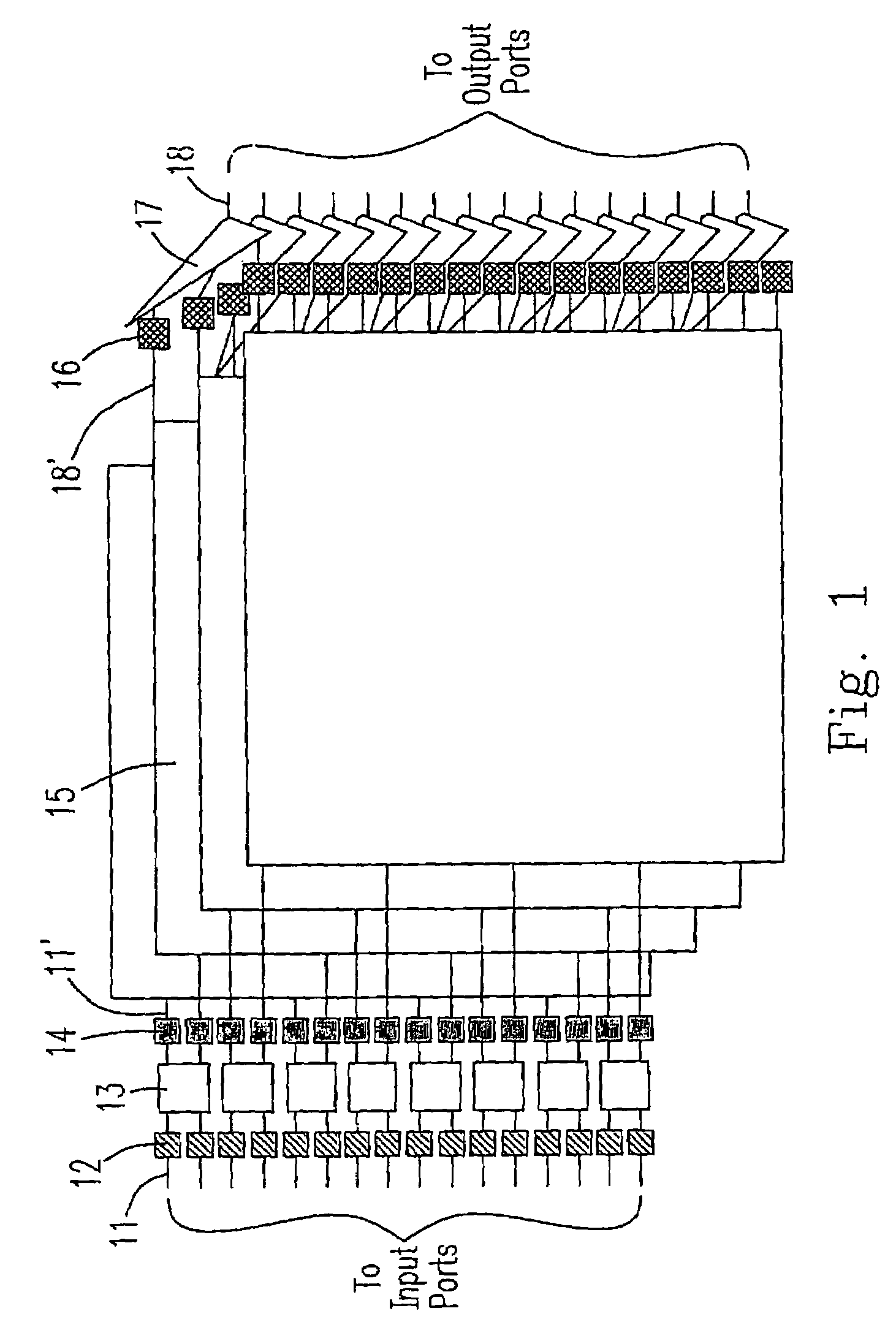 Self-routing data switching system