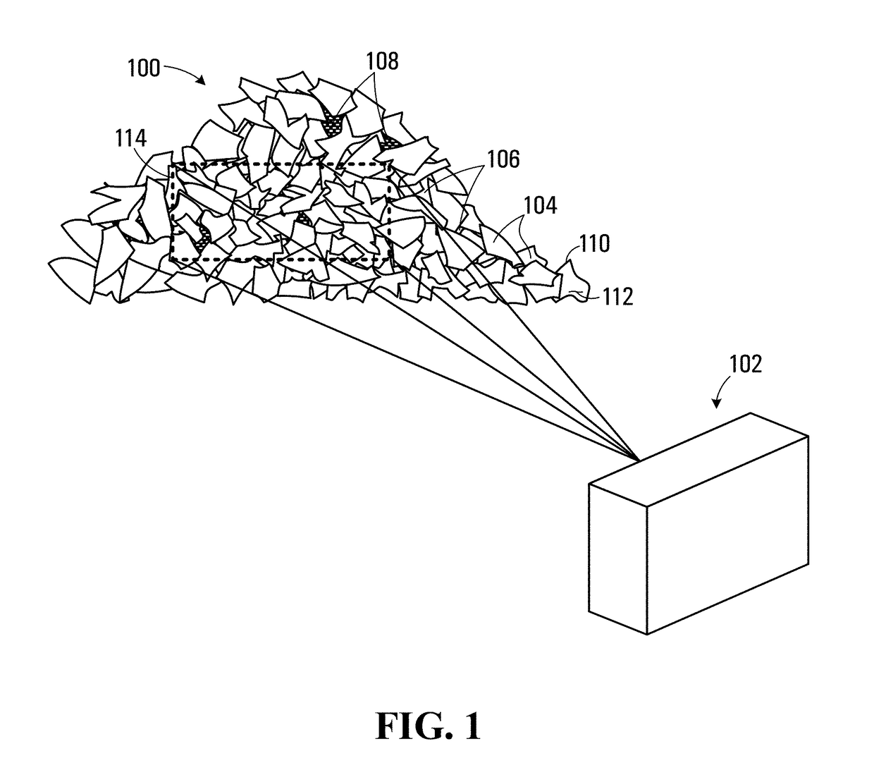 Method and apparatus for identifying fragmented material portions within an image