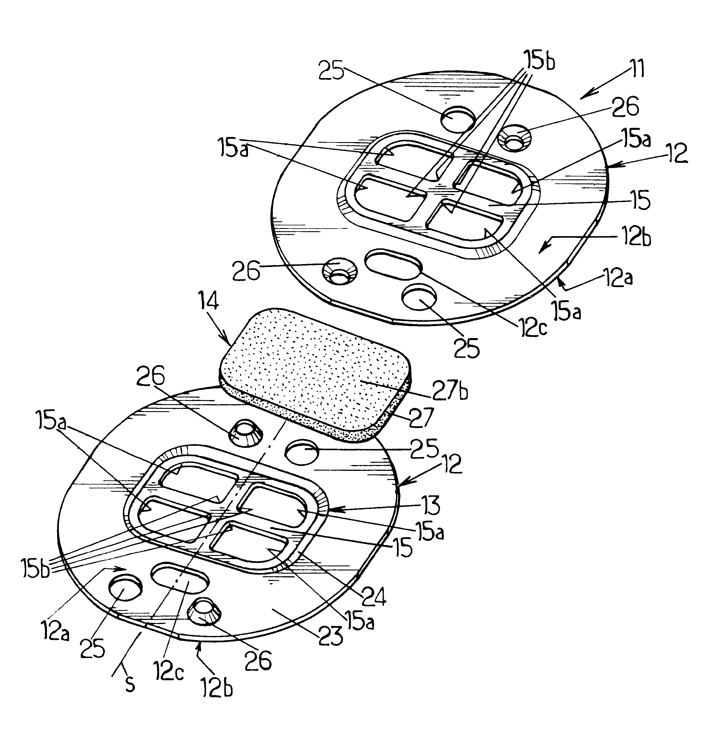 Hydraulic vibration-damping support including a clip-on decoupling flap