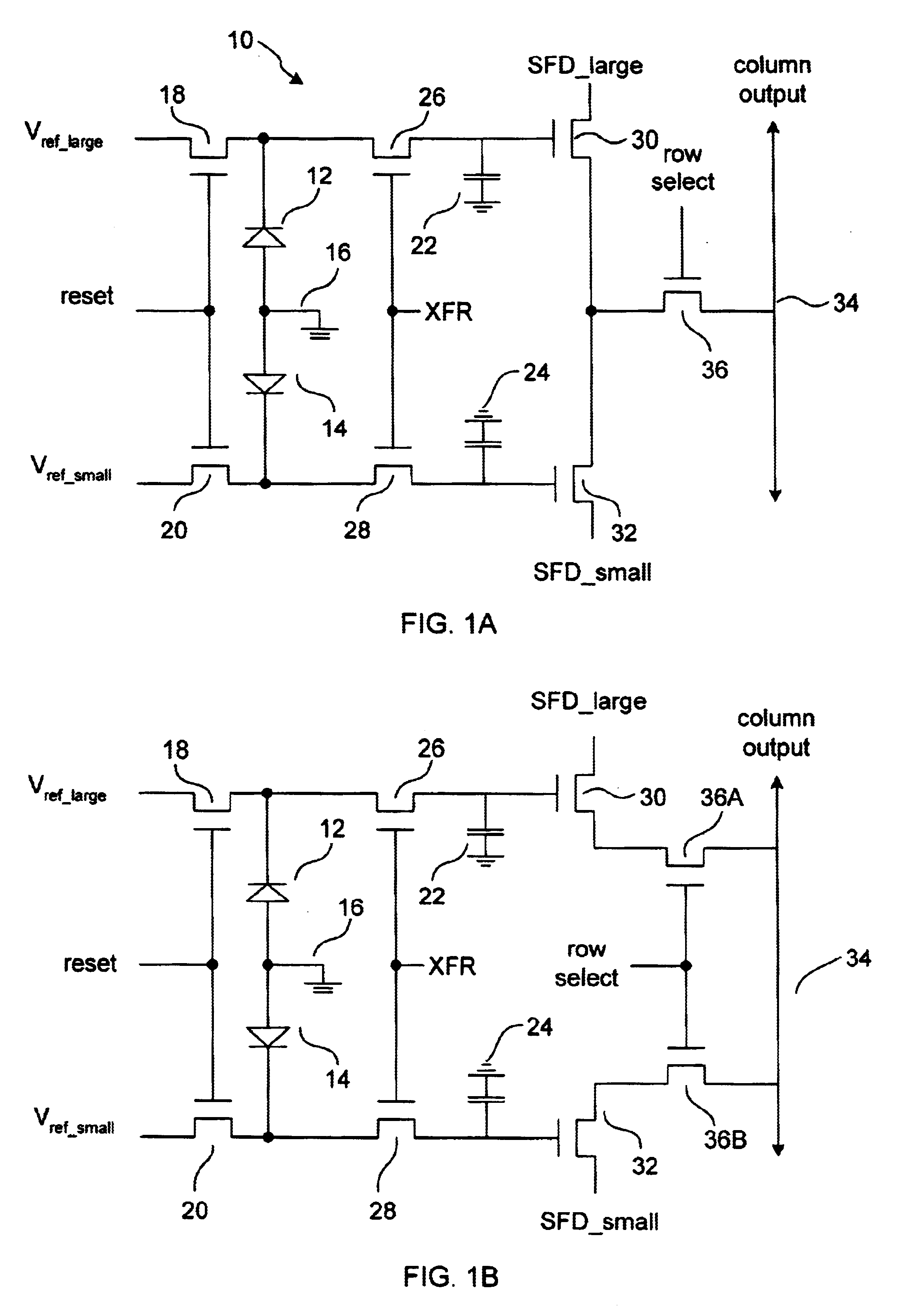 Triple slope pixel sensor and arry