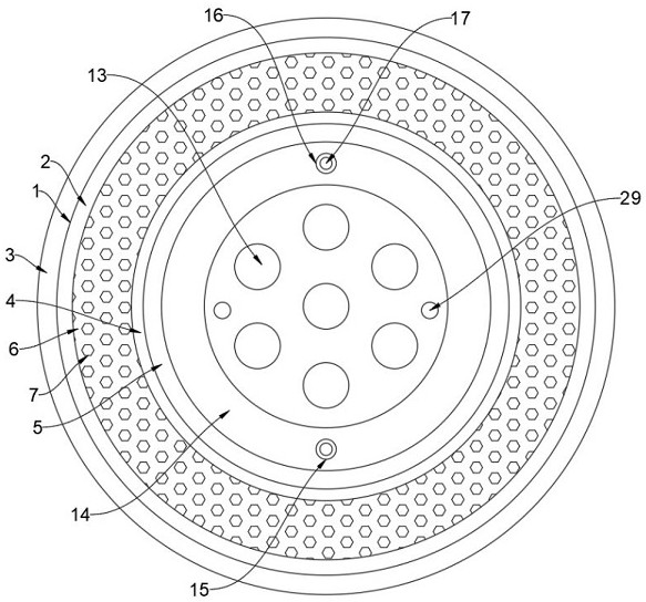 Plastic flowerpot capable of preventing plant root capillary root buds from being burnt