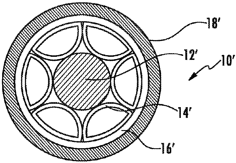 Coaxial cable with dielectric layer having sealed segments and method of making same