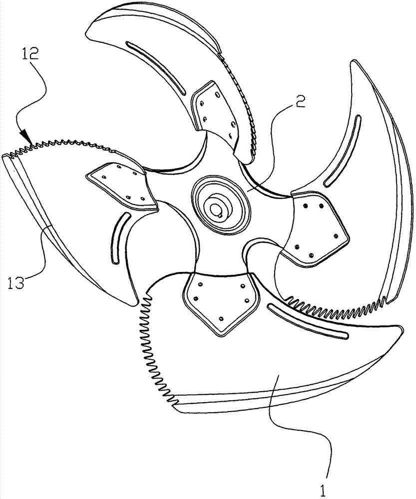 Fan blade wheel