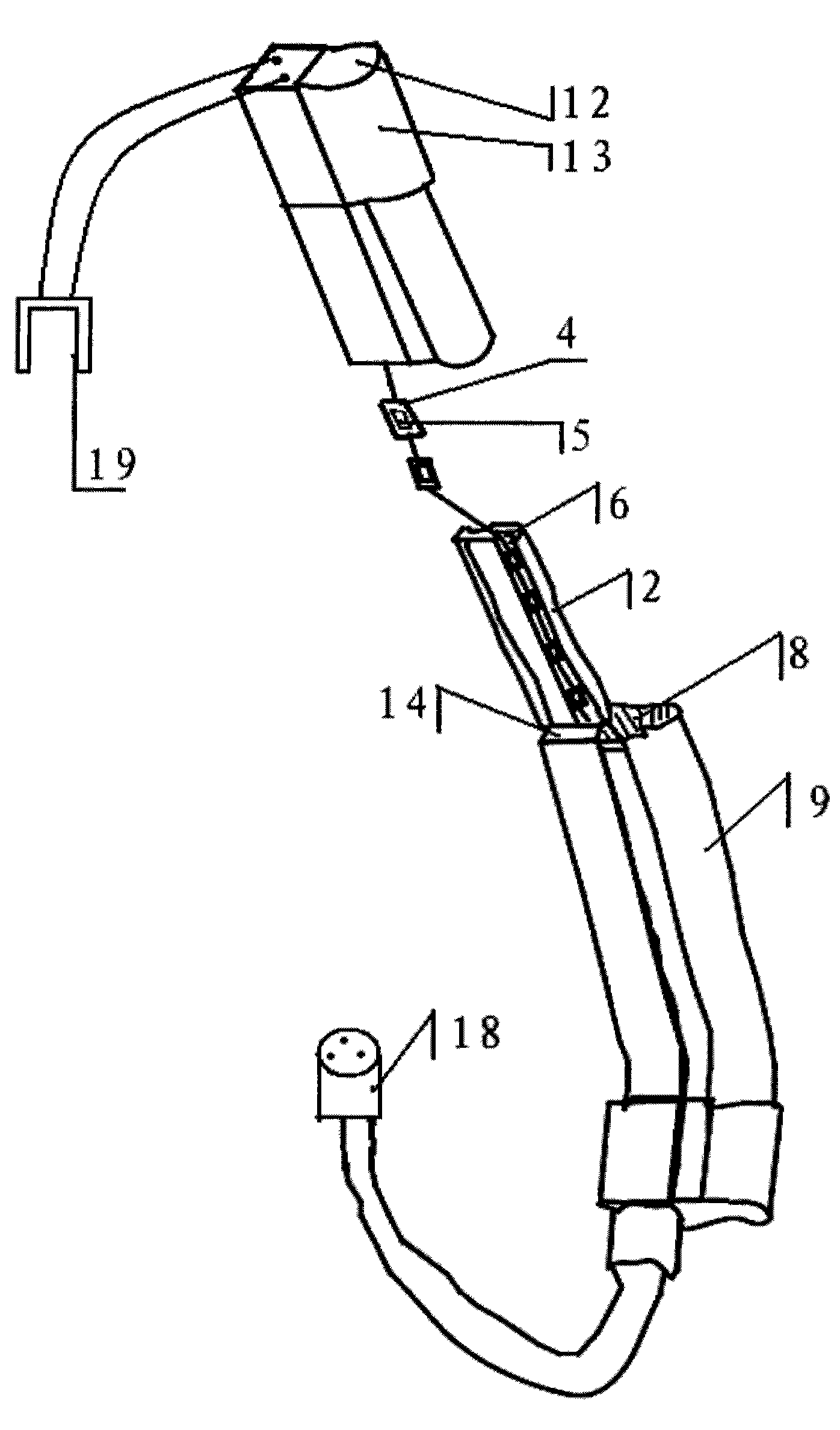 Ultrathin flexible neon lamp integrated with single-wire transmission control chip