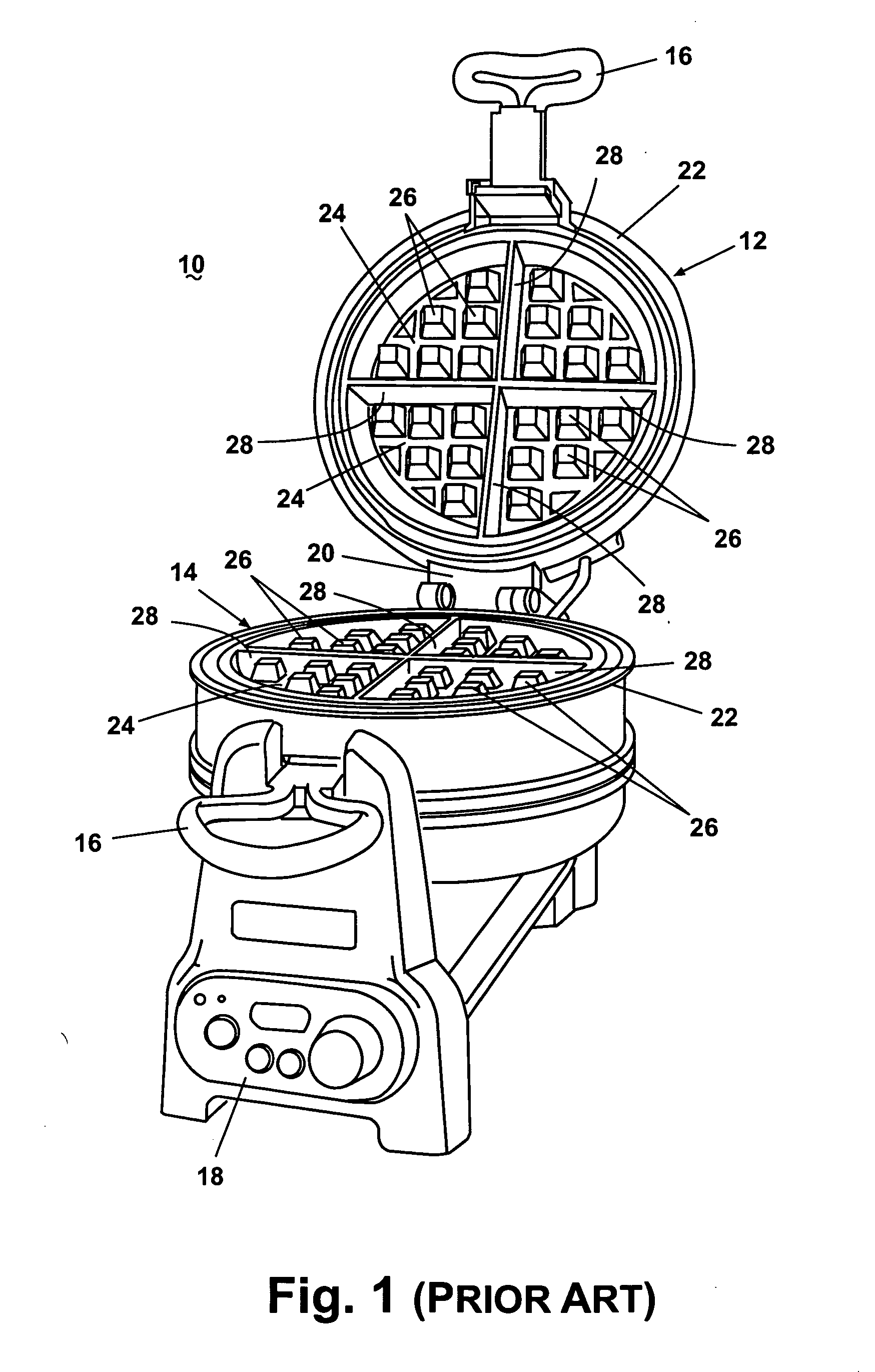 Removable mold for a grill