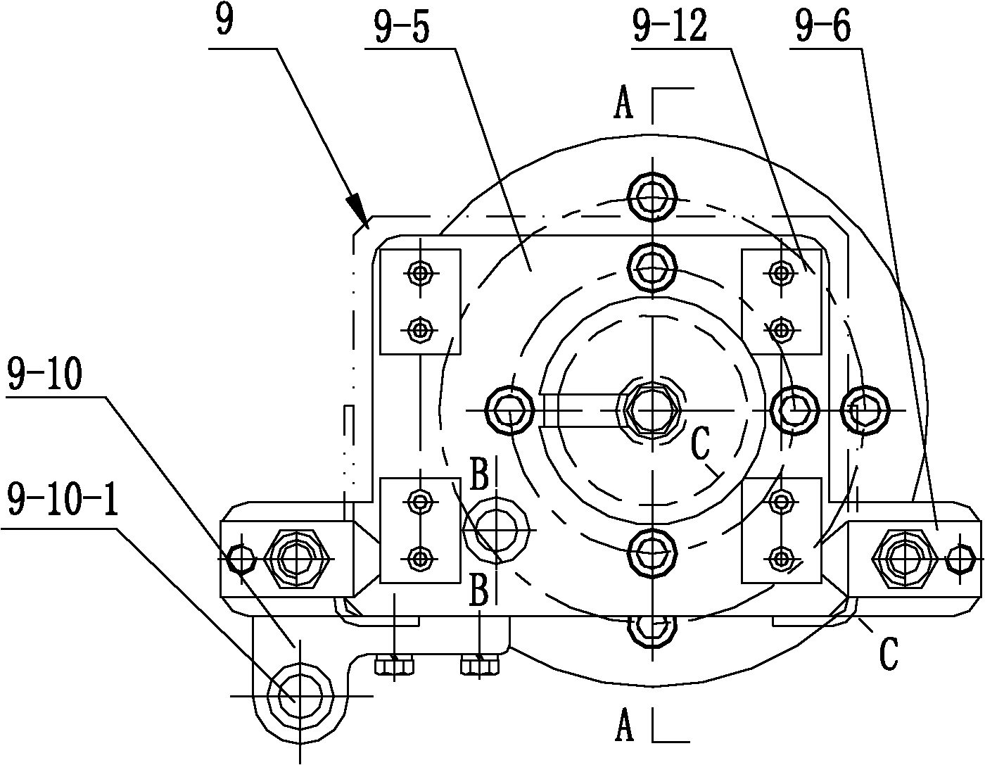 Welding tool for assembling electric hoist roller stand