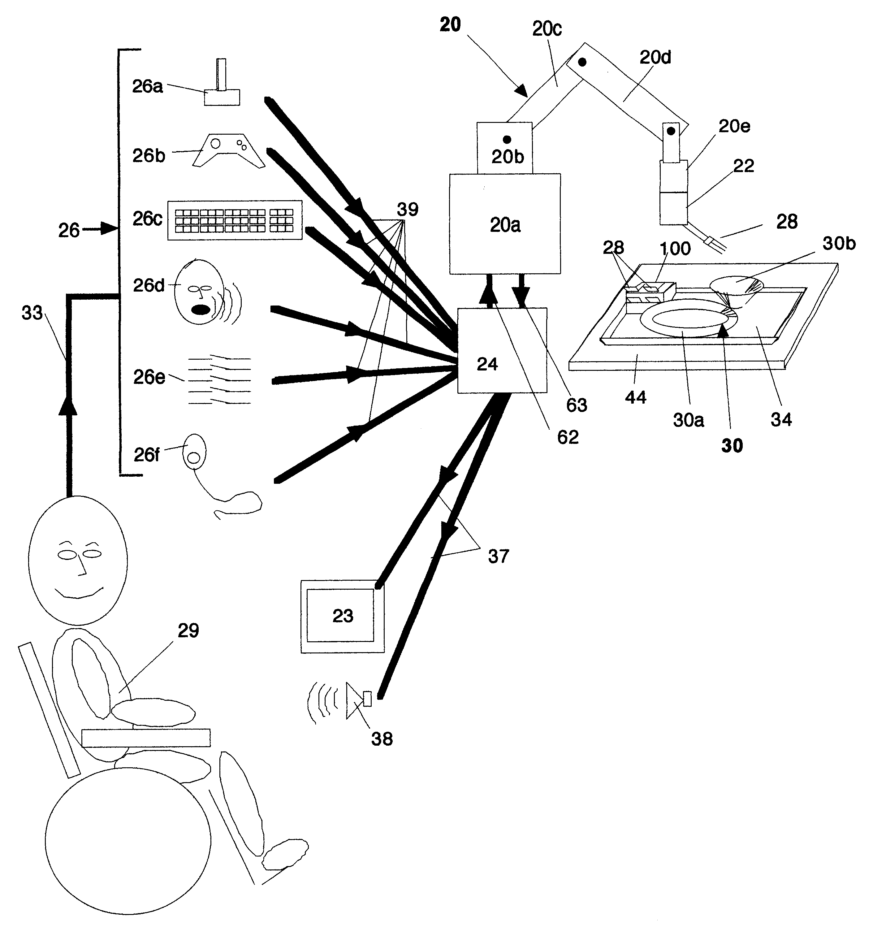 Self-feeding apparatus with hover mode