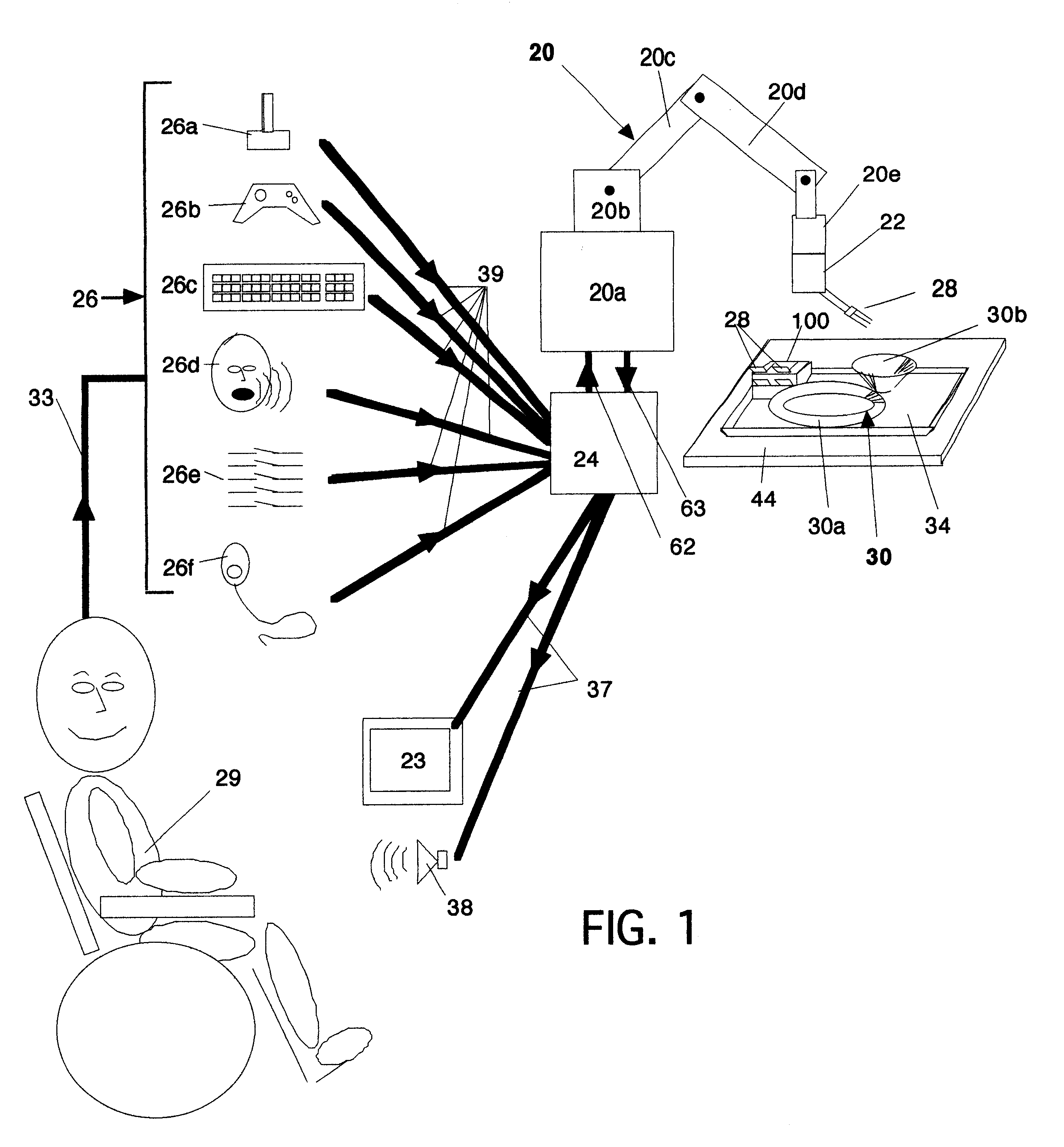 Self-feeding apparatus with hover mode