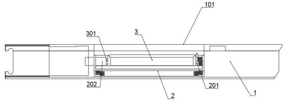 Electric vehicle electronic wire harness gathering and battery heat dissipation storage structure