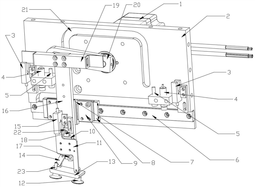 Cover glass sucking and pressing sealing device and automatic sealing equipment