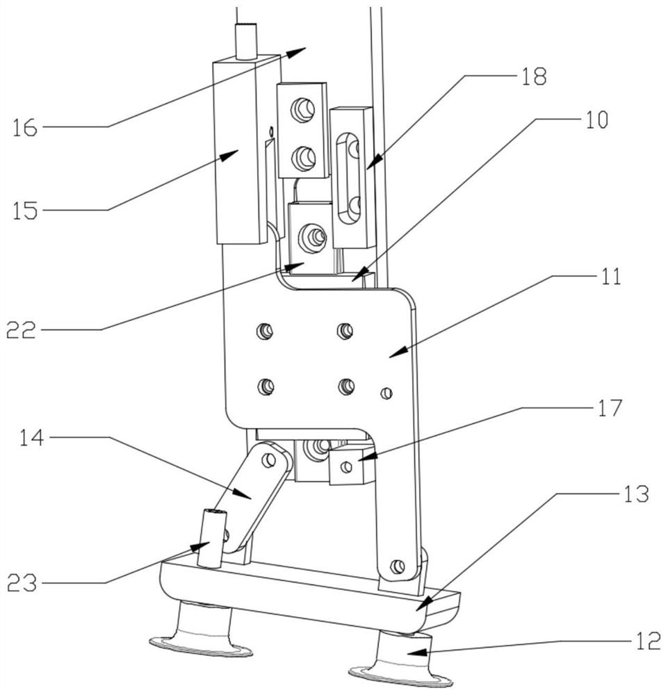 Cover glass sucking and pressing sealing device and automatic sealing equipment