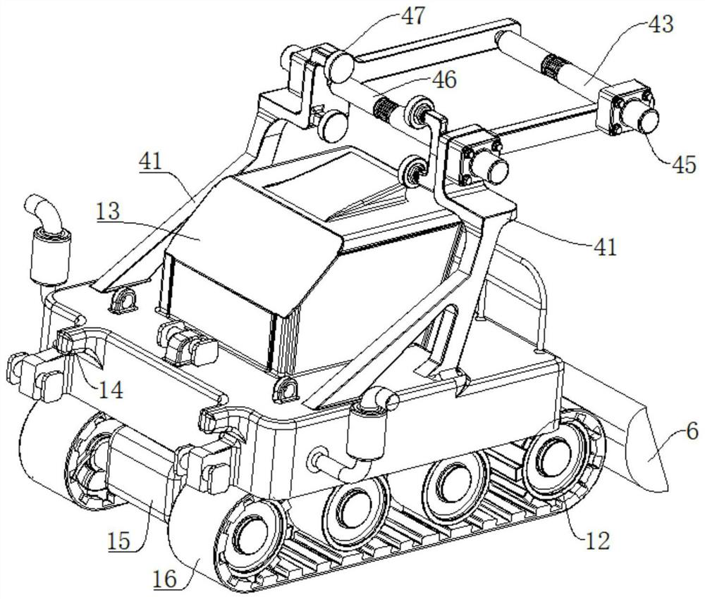 Loading machine with rotary feeding hoppers