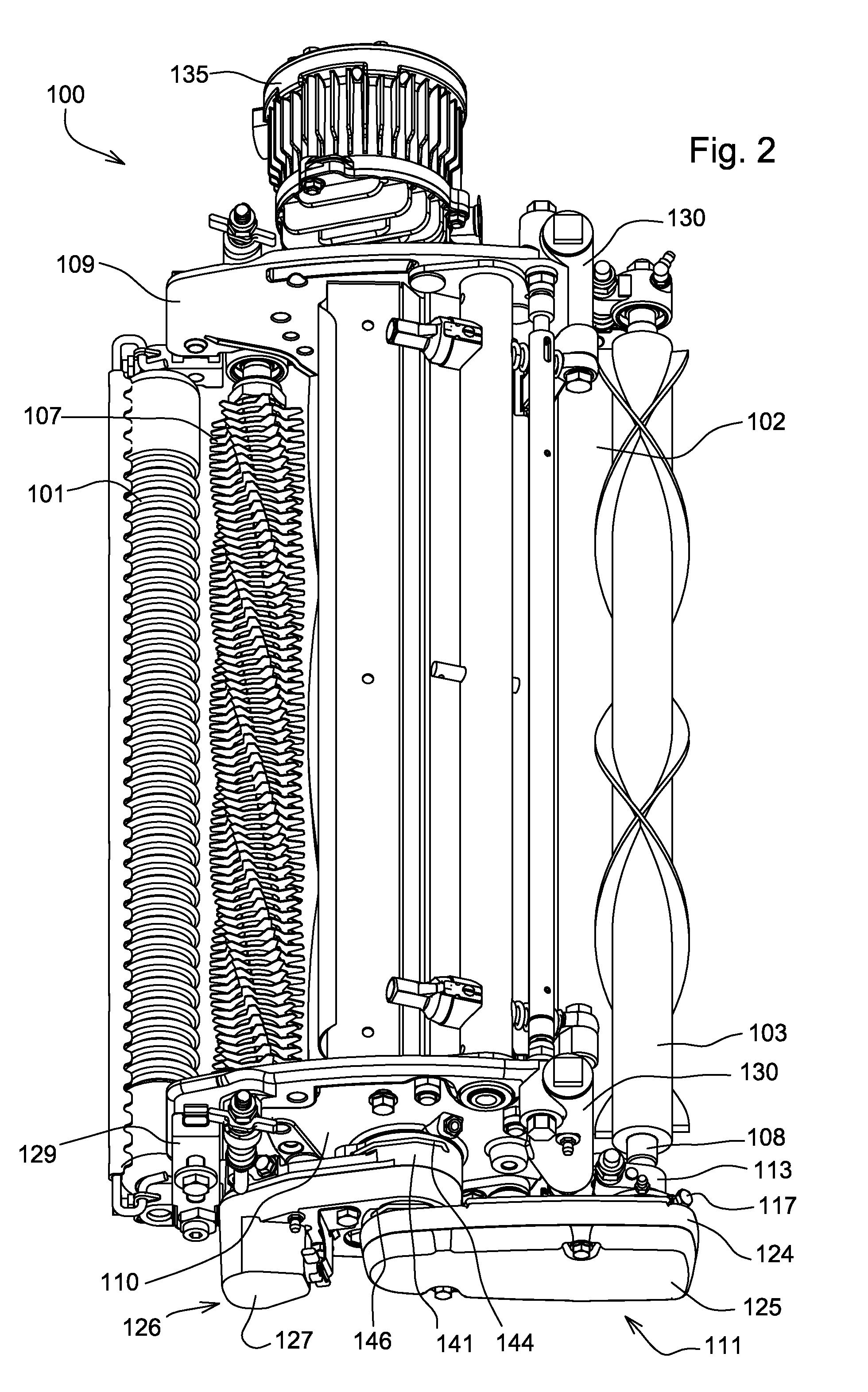 Auxiliary drive shaft connection on reel mower cutting unit