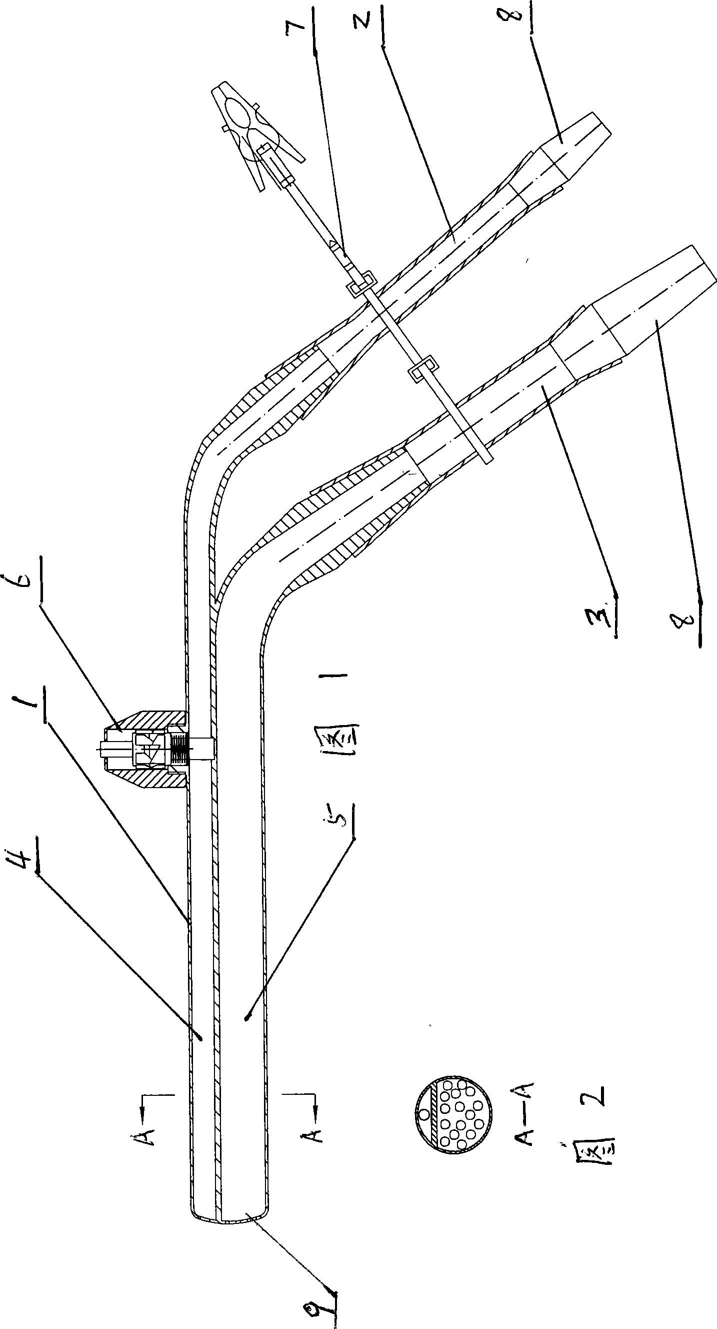 Integral flushing aspirator