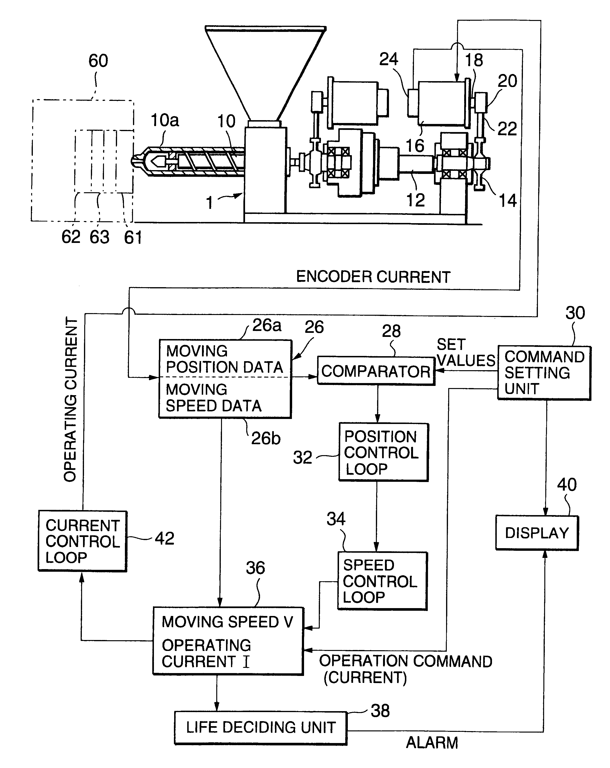 Method of estimating a life of ball screw included in electric injection molding machine and life estimating system