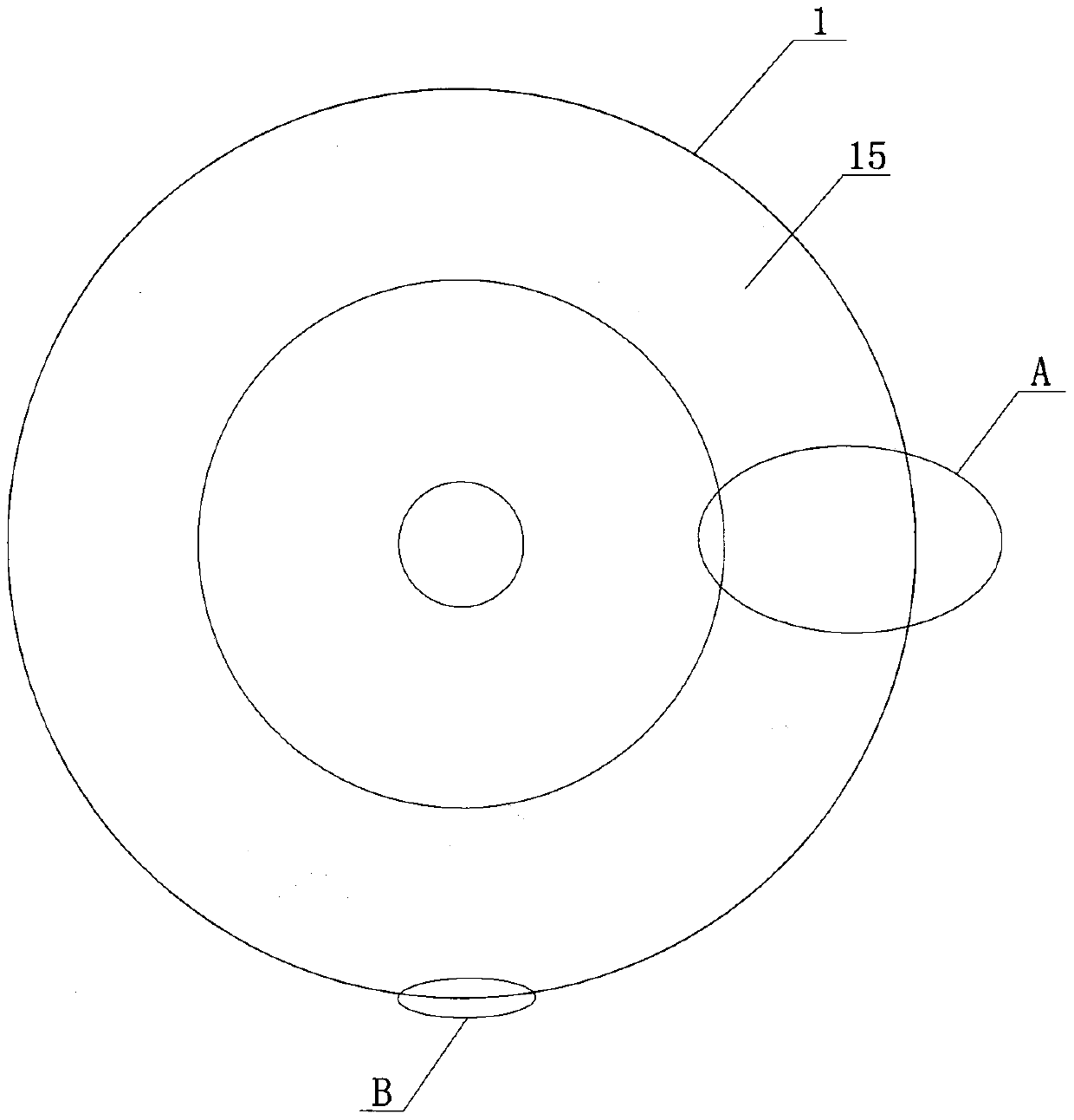 Grinding wheel with potassium and sulfur compound