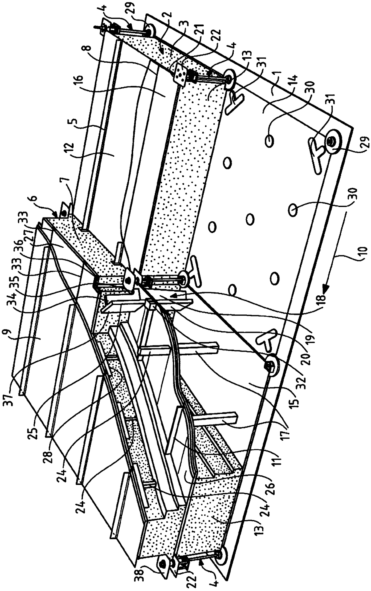 Insulating block and thermally-insulating sealed tank built into a polyhedral load-bearing structure