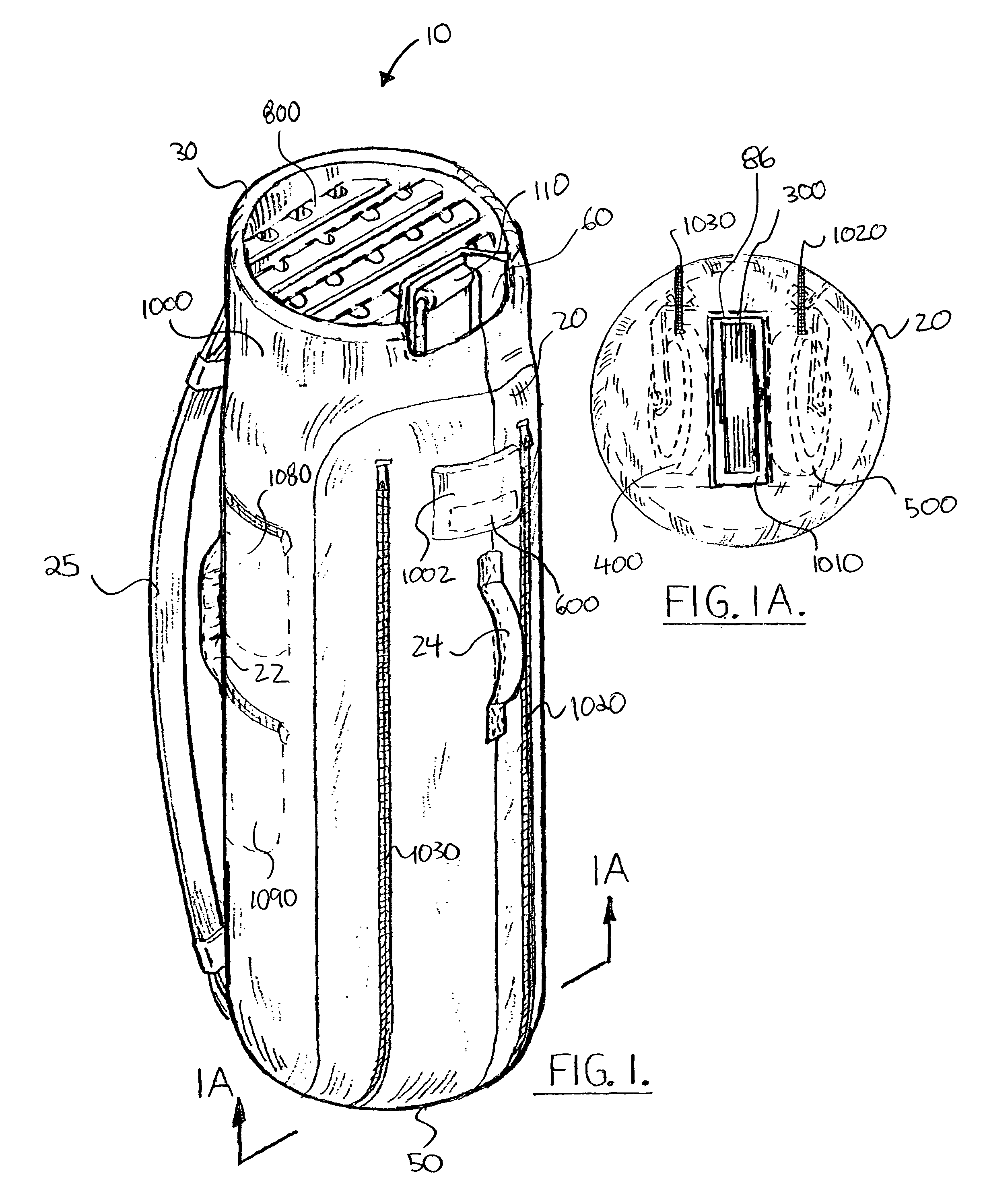 Sports bag with integral transportation system