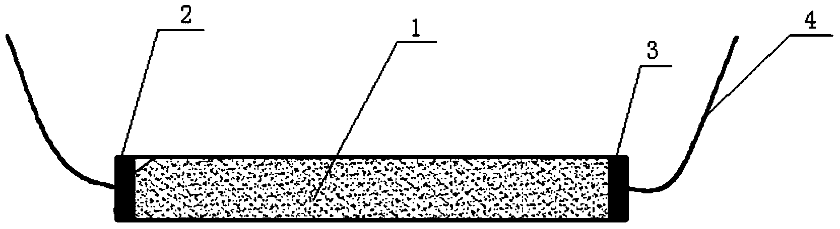 Cement-based mortar sensing electrode internally doped with nano-conductive material, as well as preparation method and application thereof