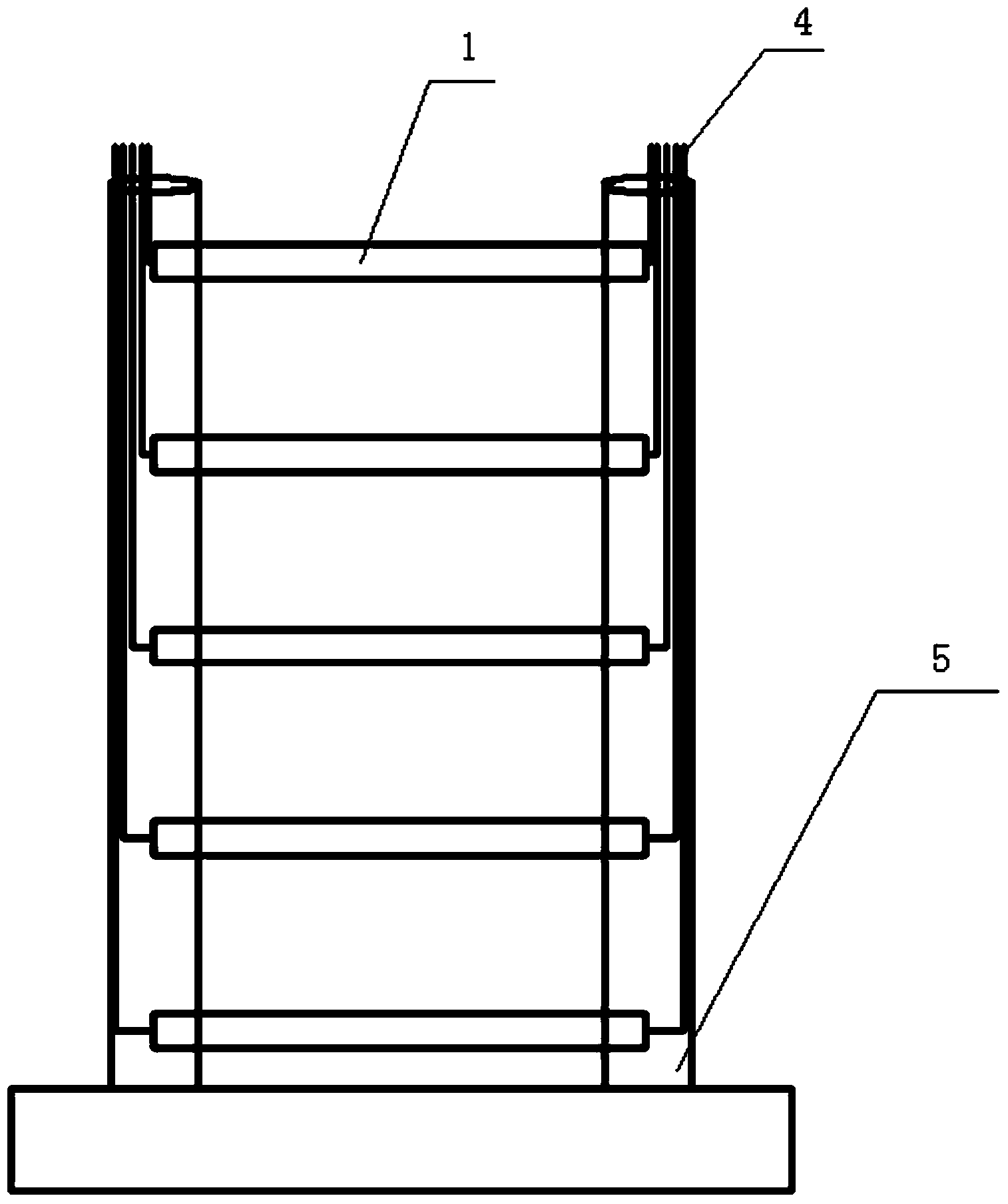 Cement-based mortar sensing electrode internally doped with nano-conductive material, as well as preparation method and application thereof