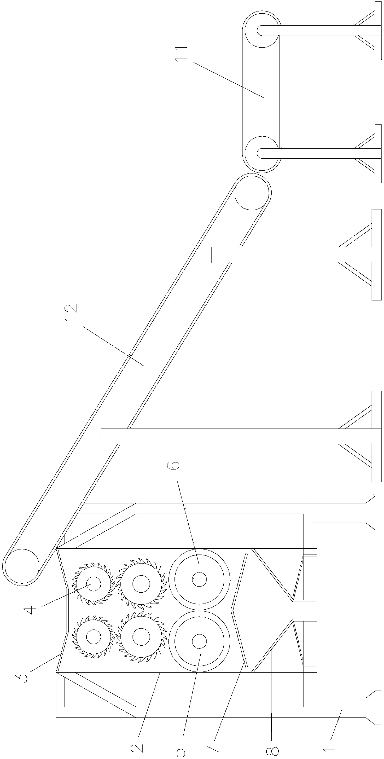 Fully automatic sand box crusher