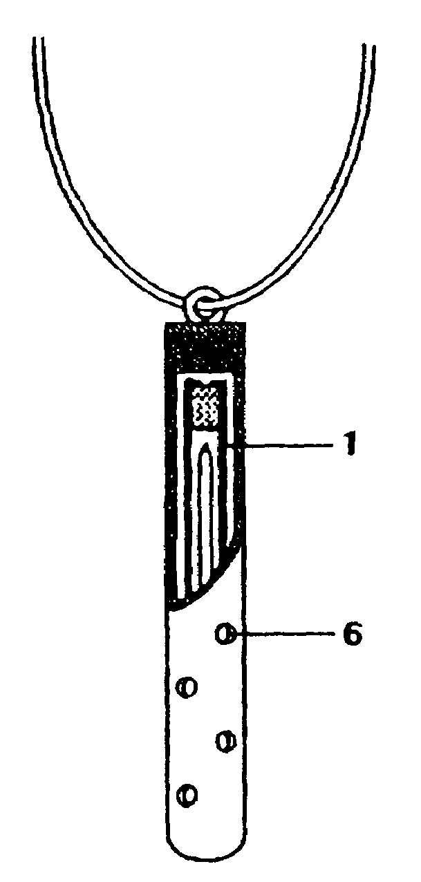 Diffuser for volatile material such as aromatic or chemical agent