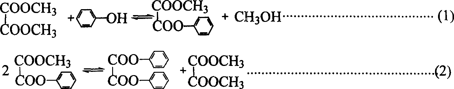 Preparing method for loaded titania catalyst of ester interchange synthetic phenyl ester oxalate