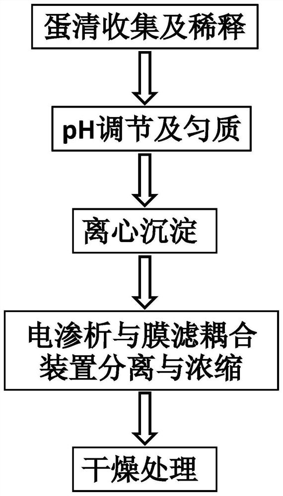 Method and device for separating lysozyme from egg white