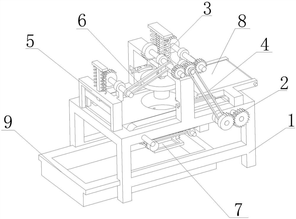 Motor iron core and machining device thereof