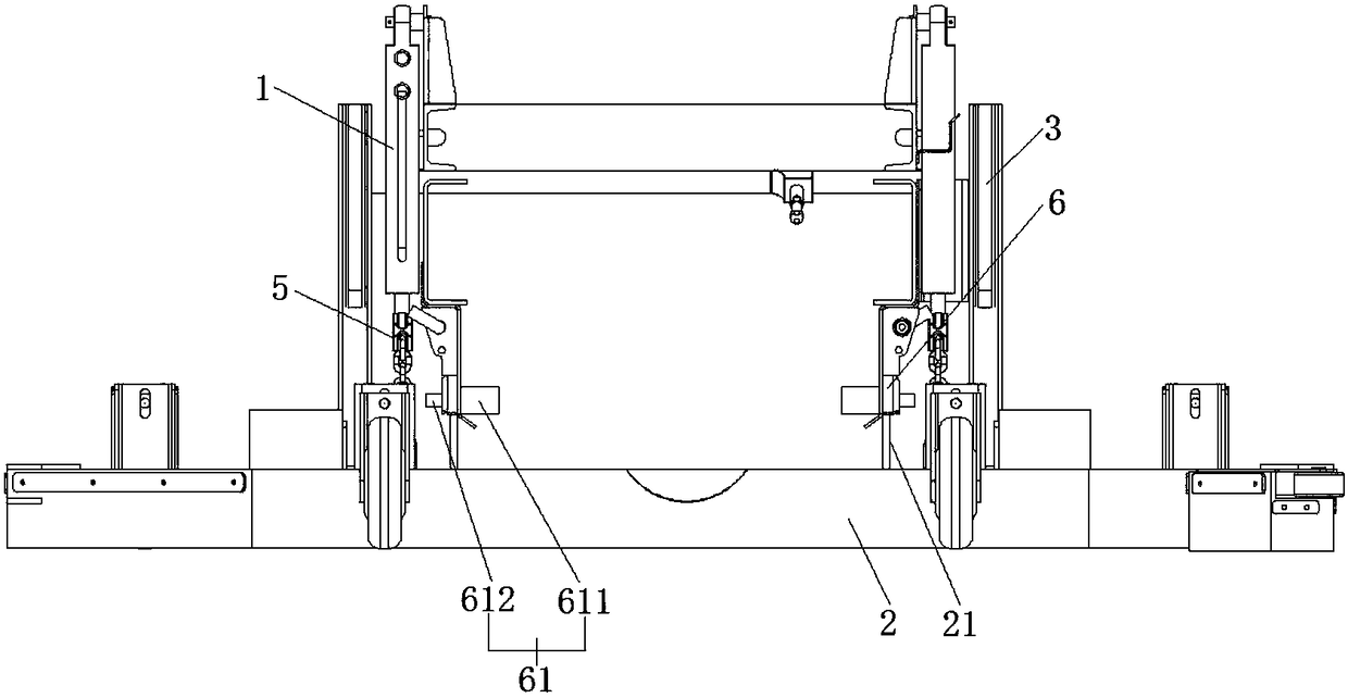 A liftable suction cup mechanism for a vacuum cleaner