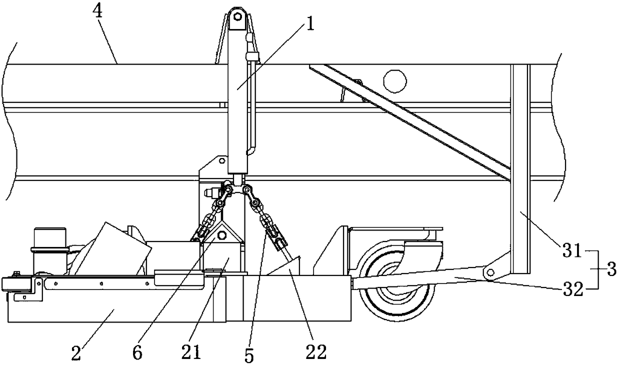 A liftable suction cup mechanism for a vacuum cleaner