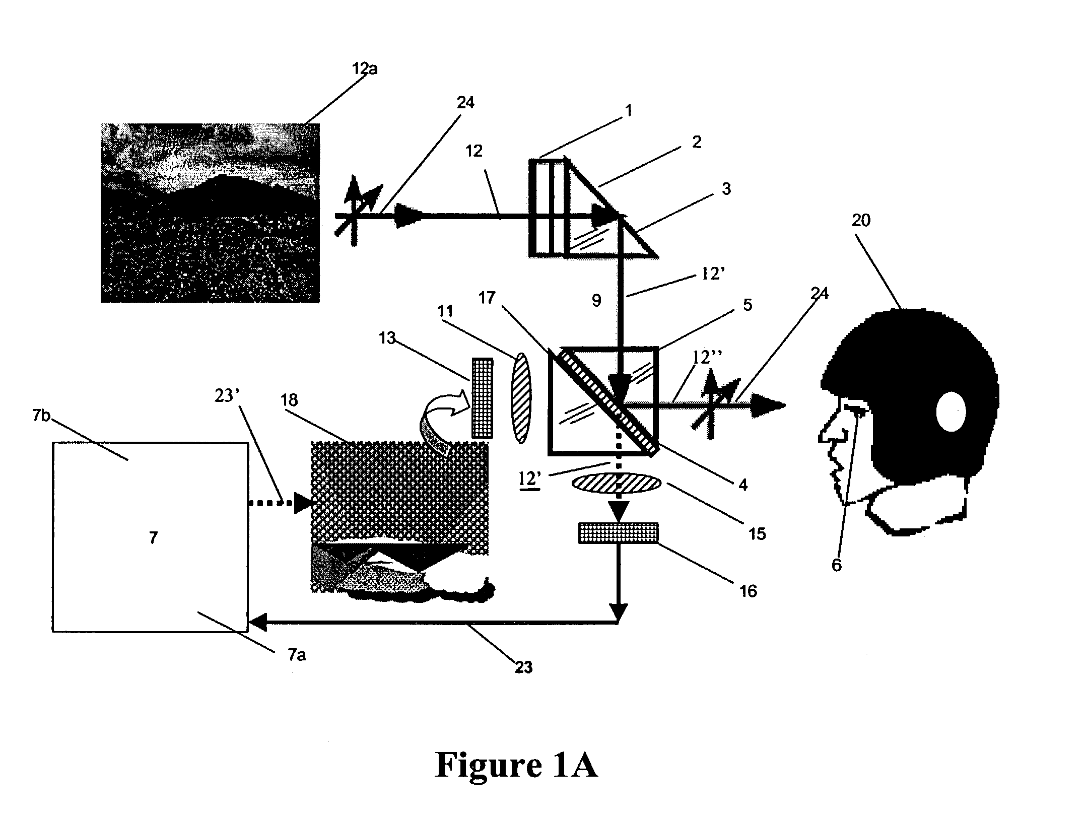 Periscopic optical training system for operators of vehicles