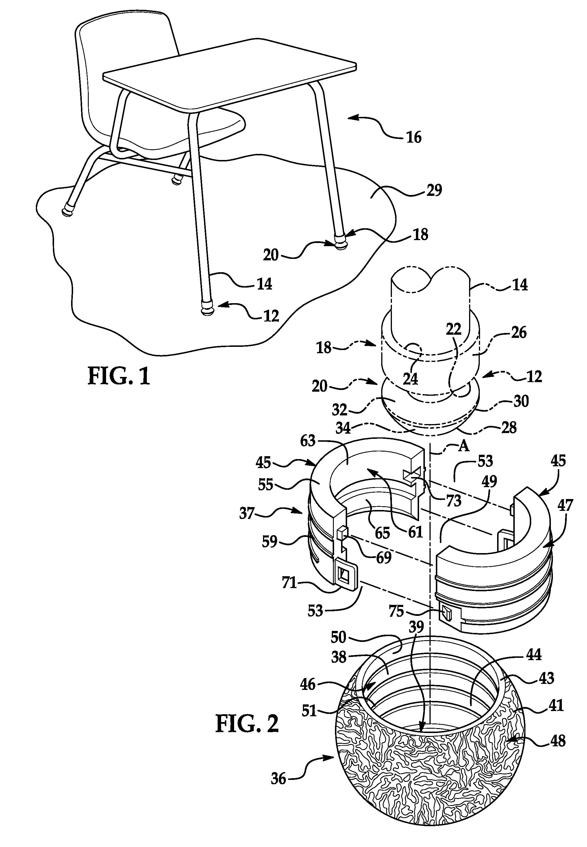 Furniture-glide assembly