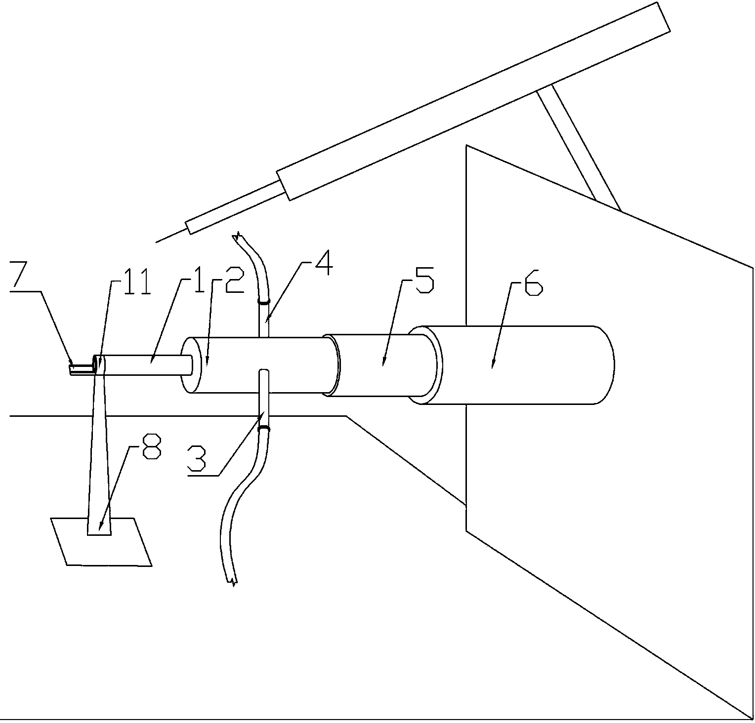 Automatic welding and cooling device and welding method