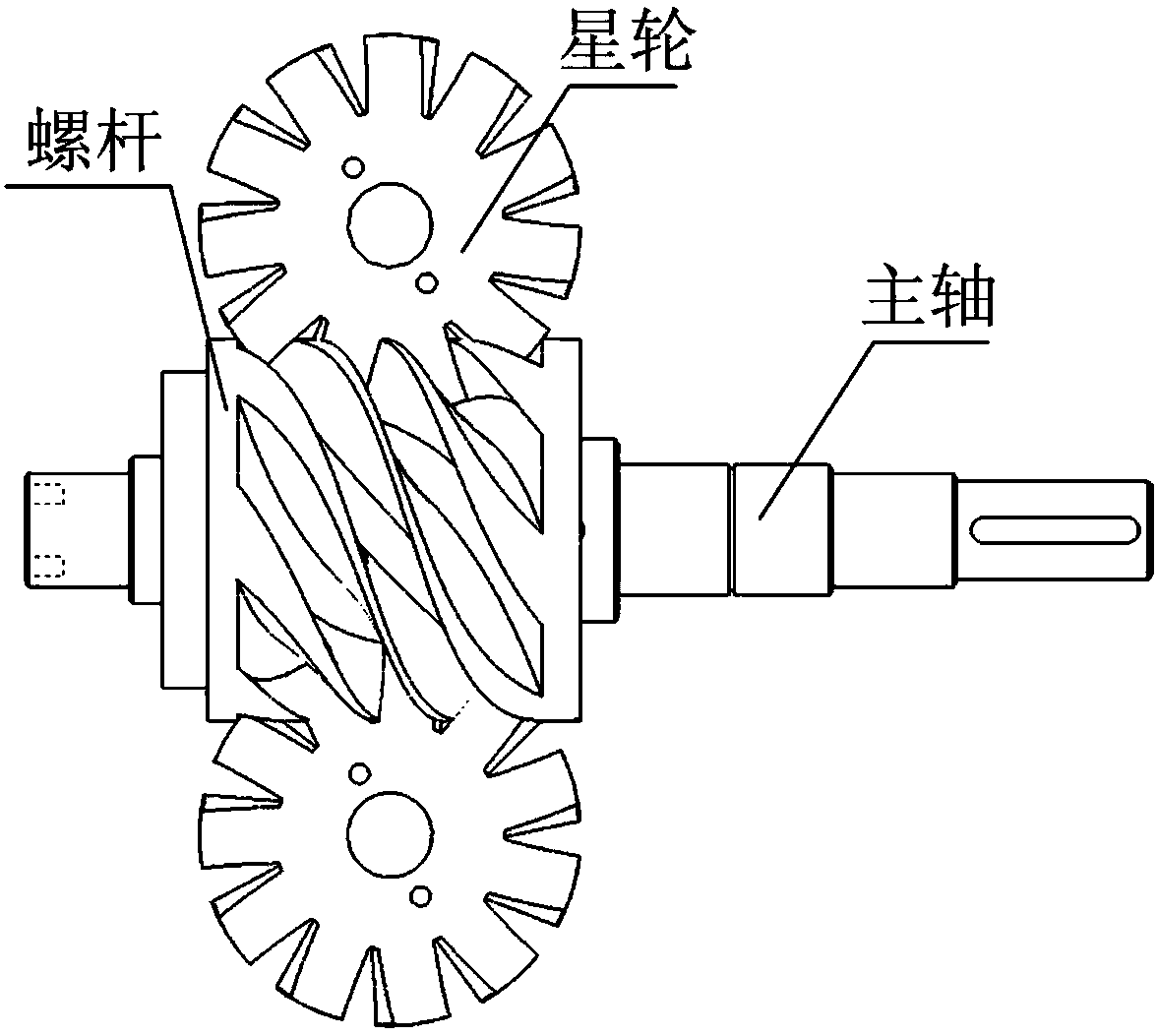 Single-screw expander screw channel exhaust residual speed utilization system