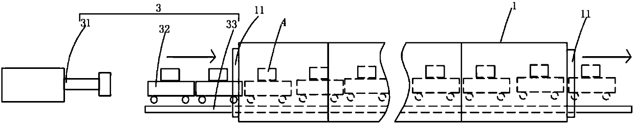 Continuous electric heating calcining kiln and temperature control method