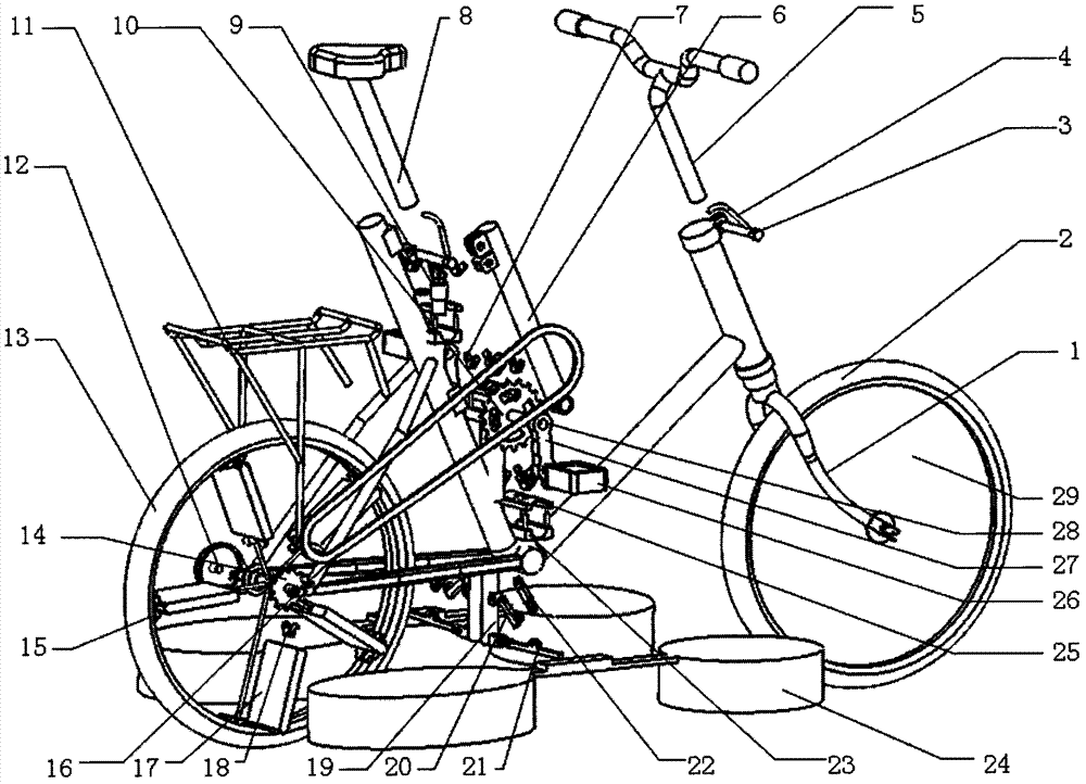 Amphibian bicycle