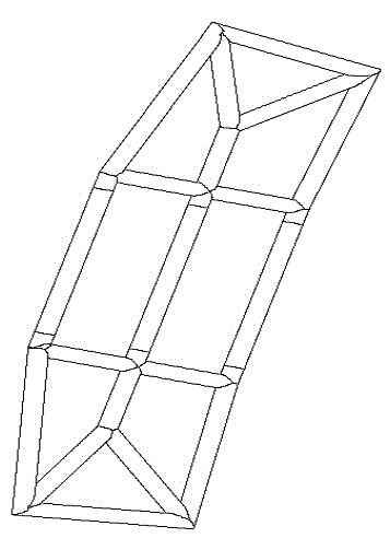 Carbon fiber opening fixture frame and preparation method thereof