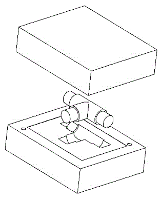 Carbon fiber opening fixture frame and preparation method thereof