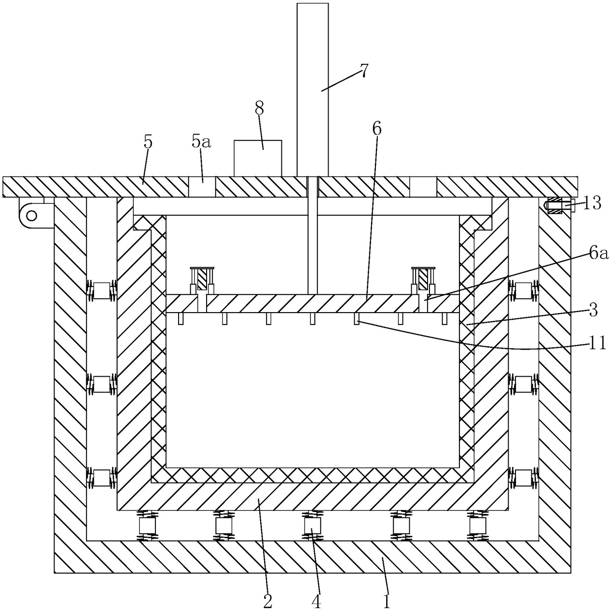 Safety sealed storage equipment for flame-retardant perfluoroethylene propylene copolymer cable material dispersion liquid transportation